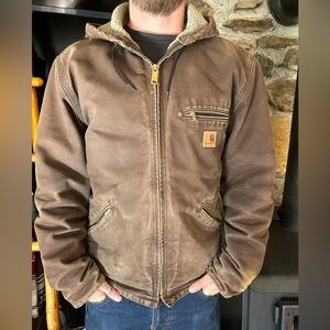 Authentic work worn Carhartt jacket.
